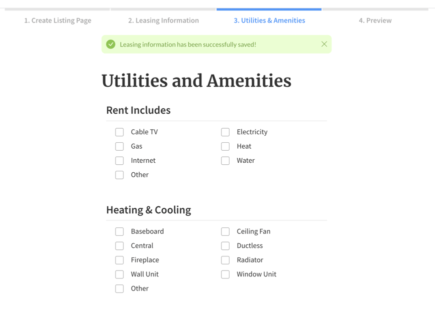 How do I use RentSpree's Listing Page?